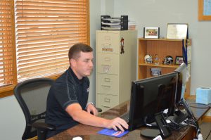 Man at a computer