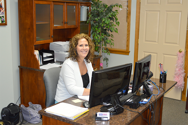 Woman at desk